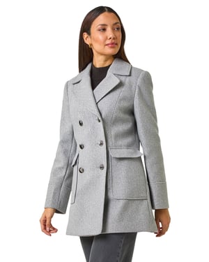 Double Breasted Longline Coat