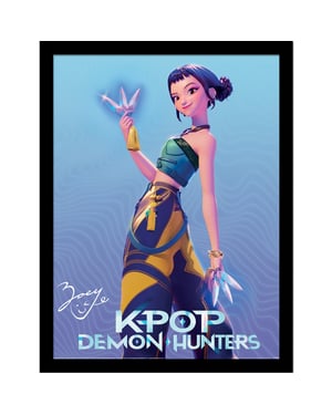 K-Pop Demon Hunters Zoey Framed Poster (Multicoloured)
