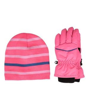 Mountain Warehouse Kinder Isotherm Hoed en Handschoenen Set (Roze)