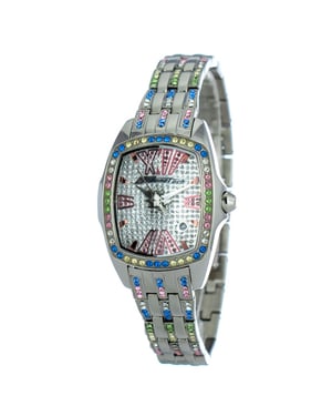 7930ls53mac Multicolored Crystal Watch