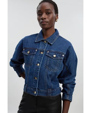 Denim Cropped Jacket