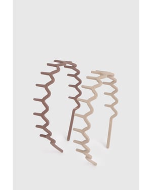 2 Pack Zig Zag Headbands