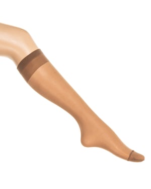 2er-Pack Helanca Damen Mini-Strumpfhose, transparent, elastisch, 20 DEN KETY
