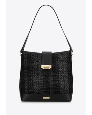 Wittchen Dames Bouclé Stoffen Tas Zwart Polyester