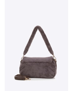 Wittchen Dames Messenger Bag met Bont Taupe Polyester