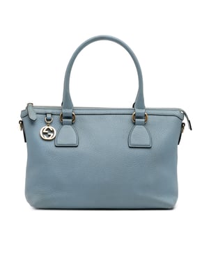Leather Satchel G Charm
