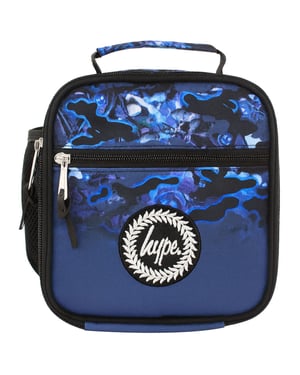 Hype Shark Smile Camo Fade Kids Blue Lunch Bag