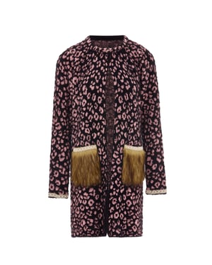 Faina Vest Dames zwart roze