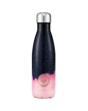 Hype 500ml Cloud Fade Kids Pink/Black Water Bottle
