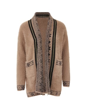 Faina Vest Dames donkerroze
