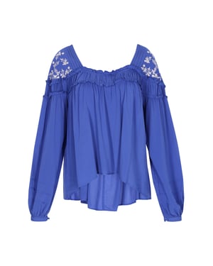 IZIA Blouse Dames KONING BLAUW