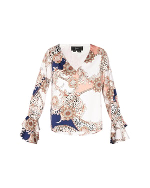 Faina Blouse Dames blauw