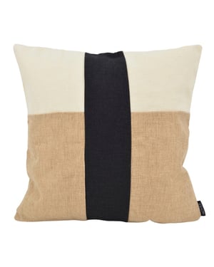 NOVÉE Block jute | 45 x 45 cm | kussenhoes | katoen