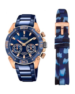 Festina F20549-1 Mens Chrono Bike Smartwatch and Strap Gift Set