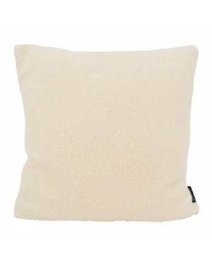 Gek op kussens! Sierkussen teddy crème | 45 x 45 cm | polyester