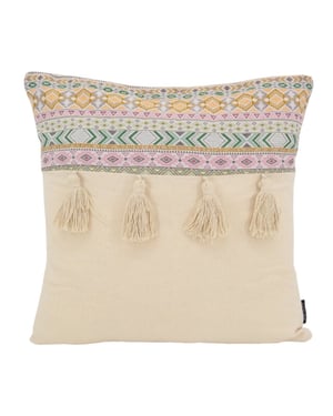 NOVÉE Ibiza tassle | 45 x 45 cm | kussenhoes | katoen/linnen