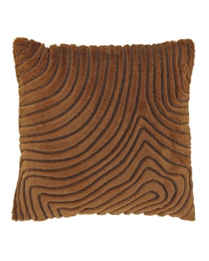 Unique Living sierkussen jace 45x45cm leather brown