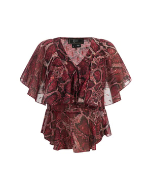 Faina Blouse Dames rode slang