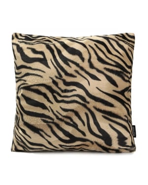 Gek op kussens! Sierkussen furry tiger | 45 x 45 cm | polyester
