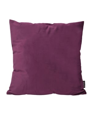 Gek op kussens! Sierkussen velvet aubergine | 45 x 45 cm | polyester