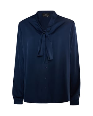 Faina sjaal blouse Dames marine