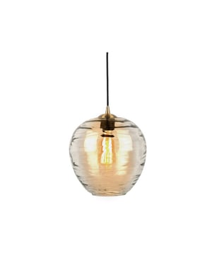 Leitmotiv hanglamp glamour globe amber