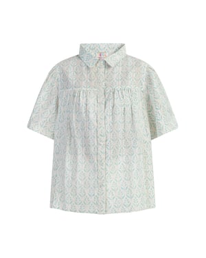 IZIA blouse met korte mouwen Dames turkoois