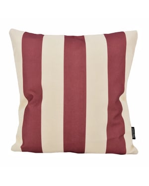 Gek op kussens! Ela stripe wijn | 45 x 45 cm | kussenhoes | katoen/linnen