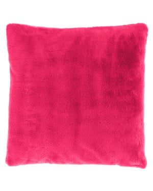 Unique Living sierkussen klaas 45x45cm fuchsia