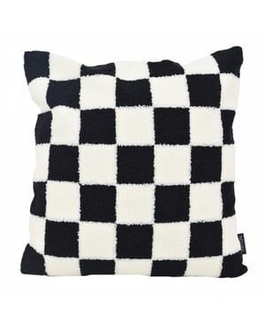 NOVÉE Bouclé checker | 45 x 45 cm | kussenhoes | katoen/polyester