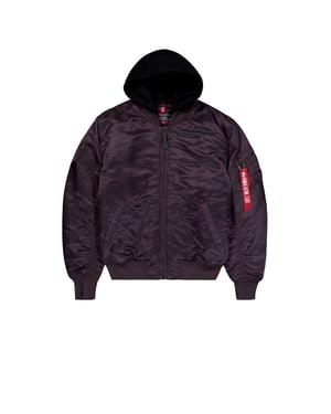 MA-1 Zip Hood Back Embroidery Bomber Jacket