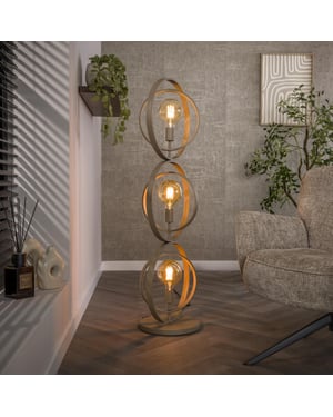 Hoyz vloerlamp turn around 3-lichts -