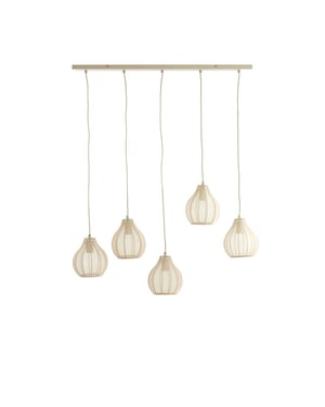 Light & Living hanglamp 5l 100x15x21,5 cm elati zand