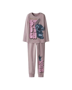 Name It Meisjes lange pyjama set nkfolina stitch lila