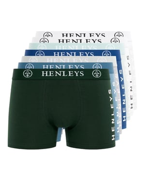 Henleys Heren Mactyme Boxershorts (Verpakking van 7) (Multikleur)