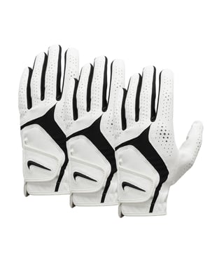 Nike Dura Feel X Golfschoenen (Verpakking van 3) (Wit/Zwart)