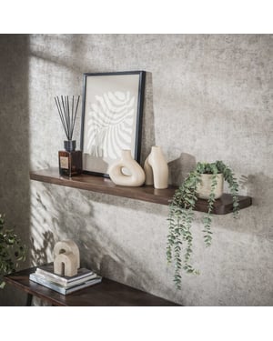 Hoyz wandplank carve 120cm massief acacia