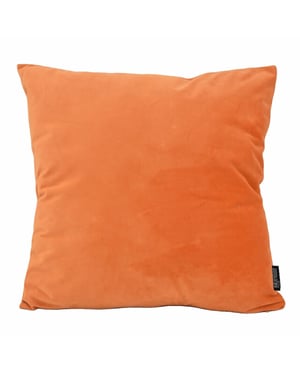 Gek op kussens! Sierkussen velvet oranje | 45 x 45 cm | polyester