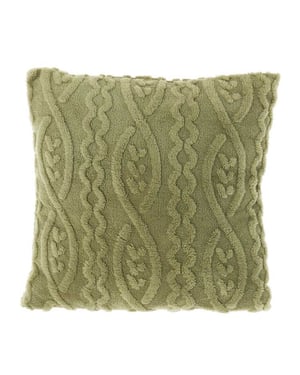 Unique Living sierkussen pleun tea green -45x45cm