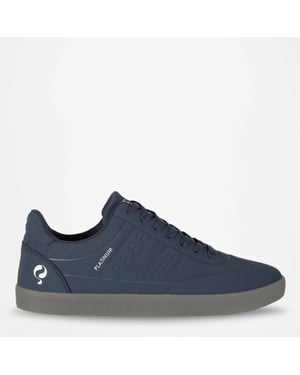 Q1905 Sneaker platinum one middenblauw/antraciet