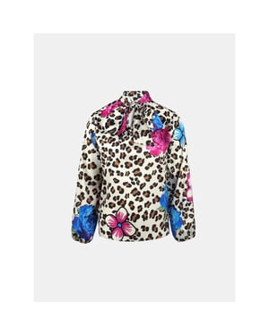 Mucho Gusto ® blouse innsbruck luipaard bloemenprint