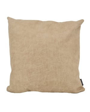 NOVÉE Sierkussen dallas leather sand | 45 x 45 cm | leder/polyester