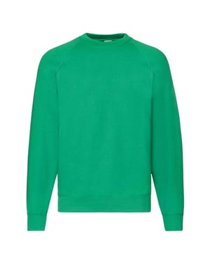 Fruit of the Loom Unisex klassisk raglansweatshirt för vuxna (Kelly Green)