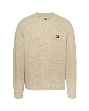 Tommy Jeans Tröjor Våffeltröja Beige