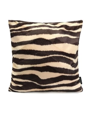 Gek op kussens! Furry zebra | 45 x 45 cm | kussenhoes | polyester