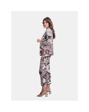 Mucho Gusto Blazer moon aquarel groen met paisley (copy)