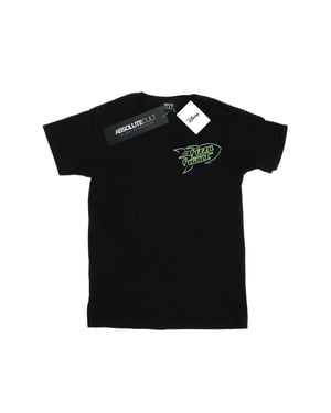 Disney Mens Toy Story Neon Pizza Planet Breast Print T-Shirt (Black)