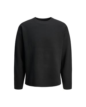 Jack & Jones Tröja Bradfort Stickad Rundhals Svart