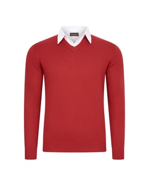Cappuccino Italia Tröja Mock Pullover Röd