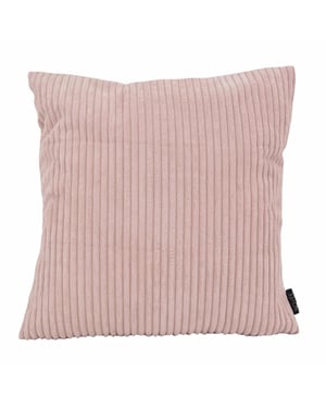 NOVÉE Sierkussen corduroy lichtroze | 45 x 45 cm | polyester